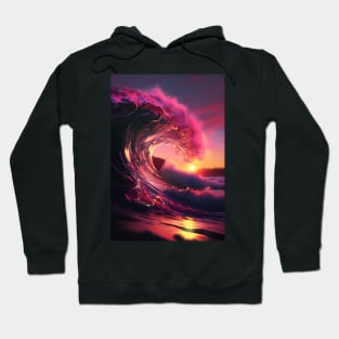 Pink Waves Hoodie